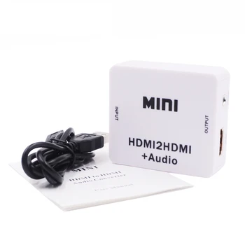 HDMI Audio Extractor su Audio HDMI Audio Converter MINI HDMI į HDMI su Garso Konverteris HD 1080P PC Nešiojamas Projektoriai