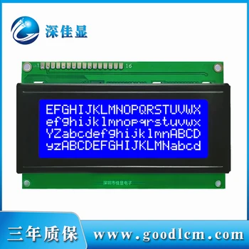 2004 ekranas lcd modulis 20X04A lcd ekranas hd44780 ar AIP31066 ratai 5v, arba 3,3 v maitinimo šaltinis LCD EKRANAS, STN mėlynas ekranas