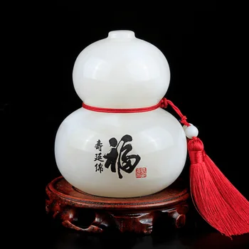 Kinų Tradicinė Gamtos Fengshui Moliūgas Jade Amatų Namų Puošybai Suteikti Vyresnysis Gimtadienio Dovana