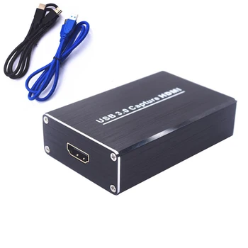 Video Capture Card USB 3.0 4K 60Hz HDMI Užfiksuoti Kortelės Video Grabber Diktofonas Lauke Dongle skirtas Žaidimų Streaming Live Stream Transliacijos