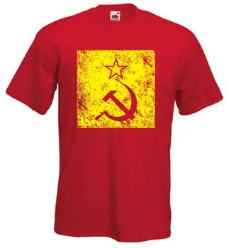 Unikalus CCCP SSRS-Sovietų Komunistų Plaktukas ir Pjautuvas Emblema T-Shirt. Vasaros Medvilnės O-Kaklo trumpomis Rankovėmis T Shirt Mens Naujas S-3XL