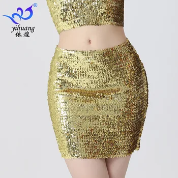1pcs/daug moteris china džiazo šokių sijonas panele seksuali šalies šokių trumpas sijonas