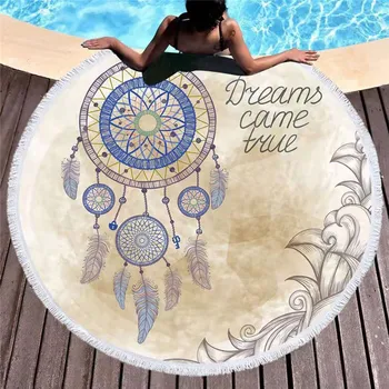 Bohemijos spausdinti turas paplūdimio rankšluostį su kutais vonia rankšluostį Dreamcatcher jogos kilimėlis plaukimo vonios rankšluosčių rinkinys