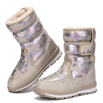 Vaikų sniego batai 2022 mados vandeniui berniukų, mergaičių batai šiltas pliušinis žiemos batai platformos neslidus vaikiški batai Botas