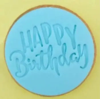 Pyragas apdaila 3inch gimtadieniu, silikono, plastiko pelėsių embosser Minkštas cutter Pelėsių įrankiai, minkštas Kepimo