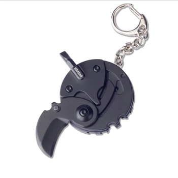 EDC Lauko Išgyvenimo Daugiafunkcinių Mini Mutil Monetos Šveicarijos Peilis Greitai Atsuktuvas Įrankis Nešiojamų Keychain