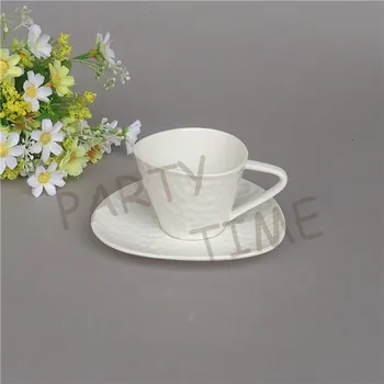 4oz espresso puodelis, kombi išvaizda puodelis ir lėkštelė, bauda porceliano aukštos kokybės