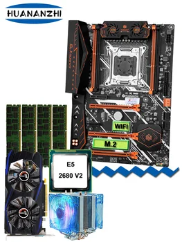 PC Surinkimas HUANANZHI Deluxe X79 Žaidimų Plokštė Nustatyti CPU Xeon E5 2680 V2 su Aušintuvas RAM 32G(4*8G) Vaizdo plokštė GTX960 2G DDR5