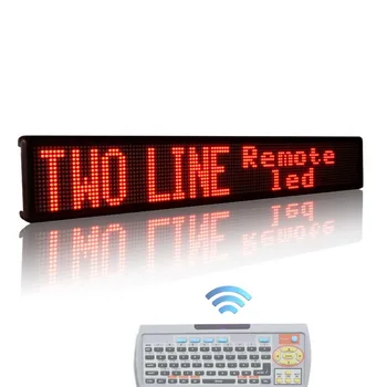 16 x128pixel RAUDONA Patalpų led ekranas, Nuotolinis Valdymas Dvi Eilutės Veikia anglų kalba Tekstas LED ženklas Rodyti Lenta su Klaviatūra