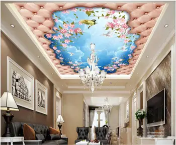 3d lubų freskomis tapetai pasirinktinius nuotraukų Cherry blossom 