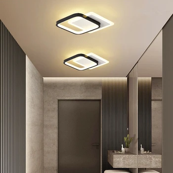Šiuolaikinės paprasta juoda ir balta lubų lempa praėjimo koridorius, gyvenamasis kambarys LED dekoratyvinis sienos lempos patalpų lempos gamyklos tiesioginio pardavimo