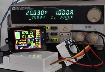 Baterija Stebėti Metrų 120V DC 100A Belaidžio Digital Voltmeter Ammeter temperatūra Galia, W Talpa Detektorius mokestis, biudžeto įvykdymo patvirtinimo