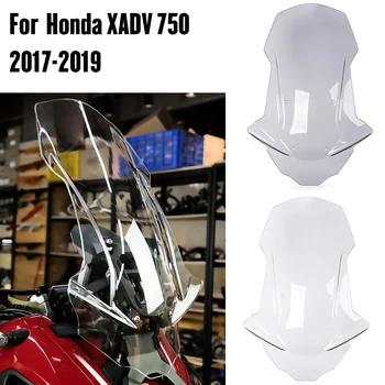 Motociklo Priekinio stiklo Antveidis Viser Vėjo Deflektoriai prekinis, galinis Stiklo Honda X ADV 750 X-ADV750 XADV 750 2017-2020 2018 Aišku, Dūmų