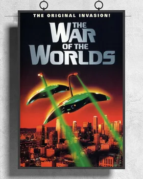 L238 Pasaulių Karas (1953) Filmo H. G. Wells Šilko Audinys plakatus Dekoro Patalpų Dažymas Dovana