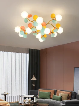 Stiklo Šiaurės Kambarį Led Lubų šviestuvas Naujas Šiltas Modernus Minimalistinio Atmosferą Miegamajame Kūrybos Multi-color Light Luxury Salė