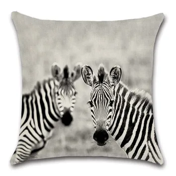 Zebra Afrikos gyvūnų pagalvėlė padengti Šalis Dekoro automobilių Kėdė parduotuvė sėdynės Namų sofos Apdailos vaikų, draugas, dovana Užvalkalas metu