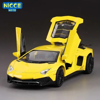 Nicce 1:32 Lamborghini LP740 Diecast Žaislinės Transporto priemonės lenktyninio Automobilio Modelis su Surinkimo Automobilių Žaislai Berniukas Vaikams Dovanų A224