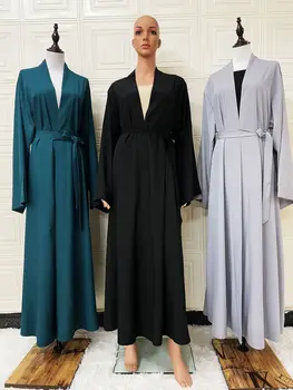 Ramadanas Musulmonų Eid Abaja Maxi Suknelė Vestido Arabų Islamo Kimono Hijab Afrikos Dashiki Jalabiya Ilgas Chalatas, Chalatai Musulmane